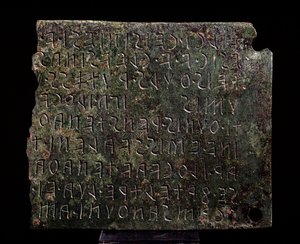 Pronssitaulu Monte Acutosta, Formellosta - 3.-2. vuosisata eKr. tekijältä Etruscan Etruscan