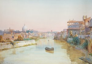 Näkymä Teverelle Ponte Sistolta