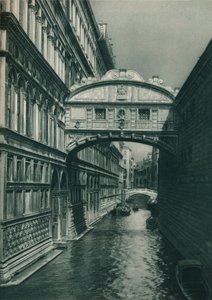 Huokausten silta, Venetsia, Italia, 1927 tekijältä Eugen Poppel
