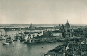 Canal Grande ja Santa Maria della Saluten kirkko, Venetsia, Italia, 1927 tekijältä Eugen Poppel