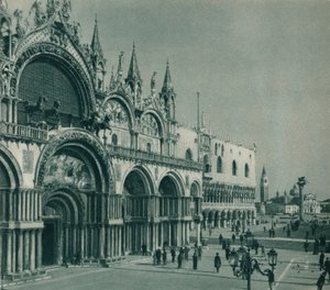 Pyhän Markuksen basilika, Venetsia, Italia, 1927 tekijältä Eugen Poppel
