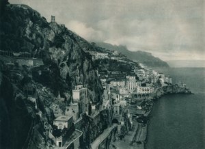 Näkymä Amalfi, Italia, 1927 tekijältä Eugen Poppel