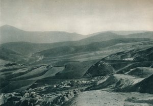 Näkymä rikkikaivoksille, Agrigento, Sisilia, Italia, 1927