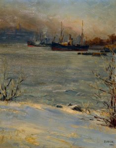 Angbatar vid Beckholmen, Tukholma tekijältä Eugen Prinz von Schweden