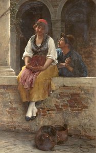 Tarjous, 1887 tekijältä Eugen von Blaas