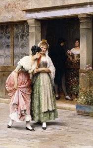Sunnuntaikimppu, 1893 tekijältä Eugen von Blaas