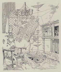 Kohtaus La Dame de Gai-Fredonista, kirjoittaja Quatrelles (Ernest L