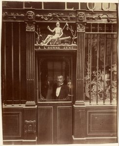 Kahvila, Rue des Blancs-Manteaux 25 tekijältä Eugène Atget