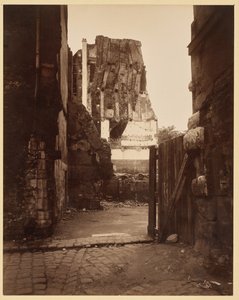 Rue du Cimetière -kadun kulma, Saint-Benoît tekijältä Eugène Atget