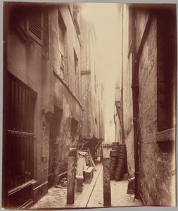 Cul-de-sac du Boeuf, Saint-Merri-katu tekijältä Eugène Atget