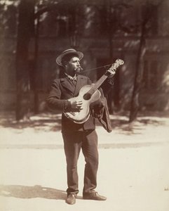 Kitaristi, Paris tekijältä Eugène Atget