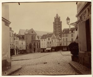 Pontoise, Place du Grand Martroy tekijältä Eugène Atget
