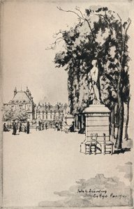 Jardin du Luxembourg, 1915 tekijältä Eugene Bejot
