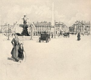 Place de la Concorde, 1915 tekijältä Eugene Bejot