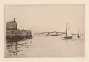 Saint-Malo Vue de Dinard (Saint-Malo vu de Dinard) tekijältä Eugene Bejot