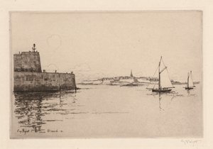 Saint-Malo Vue de Dinard (Saint-Malo vu de Dinard) tekijältä Eugene Bejot