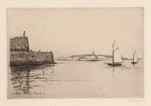Saint-Malo katsottuna Dinardista Saint-Malo nähtynä Dinardista, 1914.