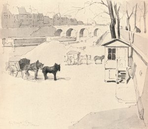 Pont Marie - Hevoset ja kärryt, 1915