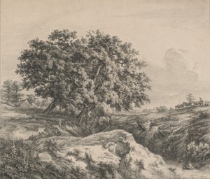 Tammi roton varrella, 1845. tekijältä Eugene Bléry
