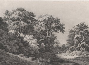The Edge of the Woods, lähellä Rambouilletia, 1860. tekijältä Eugene Bléry
