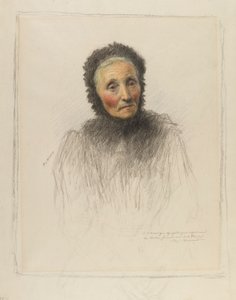 Vanha nainen tekijältä Eugene Burnand