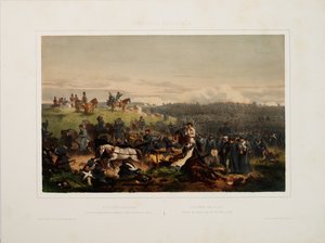 20. syyskuuta 1854. Venäjän armeijan vetäytyminen Alman taistelun jälkeen, 1855. tekijältä Eugene Charles Francois Guerard