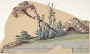 Suunnittelu lavastoon Pariisin oopperassa, 1830-90. tekijältä Eugene Ciceri