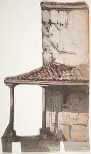 Suunnittelu lavastoon Pariisin oopperassa, 1830-90. tekijältä Eugene Ciceri