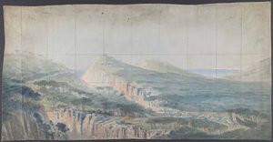Suunnittelu lavastoon Pariisin oopperassa, 1830-90. tekijältä Eugene Ciceri