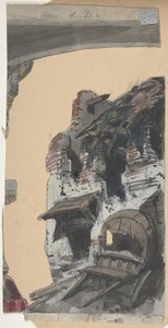 Suunnittelu lavastoon Pariisin oopperassa, 1830-90. tekijältä Eugene Ciceri