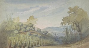 Suunnittelu lavastoon Pariisin oopperassa, 1830-90. tekijältä Eugene Ciceri