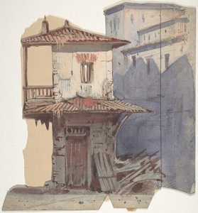 Suunnittelu lavastoon Pariisin oopperassa, 1830-90. tekijältä Eugene Ciceri