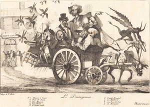 Sensuurin poistaminen, n. 1821. Tekijät: Eugene Delacroix, Charles Etienne Pierre Motte. tekijältä Eugene Delacroix, Charles Etienne Pierre Motte