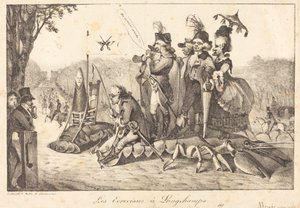 Rapuja Longchampsissa, 1822. Tekijät: Eugene Delacroix, Charles Etienne Pierre Motte. tekijältä Eugene Delacroix, Charles Etienne Pierre Motte