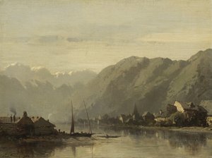 Sveitsin järvi, 1838-90 tekijältä Eugene Deshayes