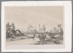 Shahin moskeija tai kuninkaan moskeija Isfahanissa Mosquee du Châh (Ispahan) (otsikko esineessä) Persialaiset maisemat (sarjan nimi) Perse modern (sarjan nimi)
