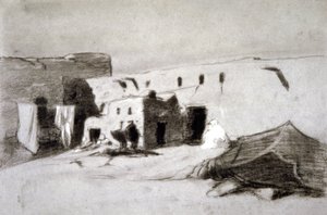 Kylä Sahelissa tekijältä Eugène Fromentin