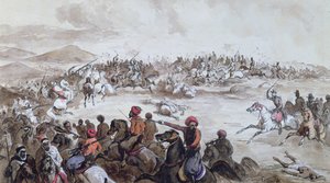 Abd el-Kaderin heimon (1808-83) vangitseminen Henri d