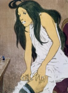 Itseään ruiskuttava huumeriippuvainen, 1900-luvun alku tekijältä Eugene Grasset