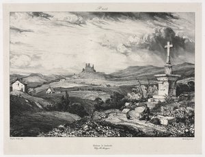 Larderolen linna, 1832. tekijältä Eugene Isabey