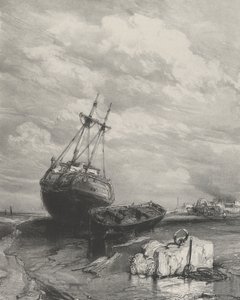 Laskuvesi, 1833. tekijältä Eugene Isabey