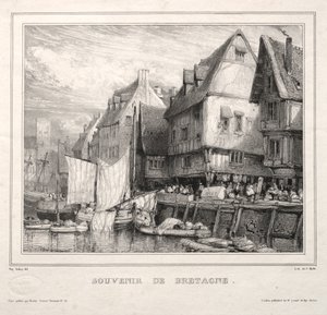 Matkamuistoja: Bretagnen matkamuisto, 1832. tekijältä Eugene Isabey