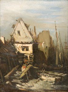 "Normannin satama", 1823-1886 tekijältä Eugene Isabey