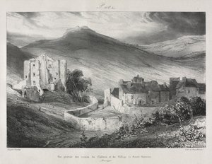 Kuvankauniita ja romanttisia matkoja muinaisessa Ranskassa, Auvergnessa..., 1831. tekijältä Eugene Isabey