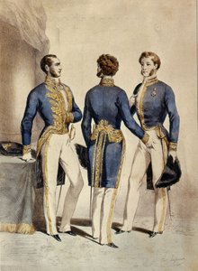 Valtioneuvosto, varapresidentin, neuvonantajan ja pyyntöpäällikön univormut, 1853 tekijältä Eugene Joseph Lejeune