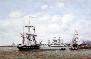 Antwerpen, satama tekijältä Eugene Louis Boudin