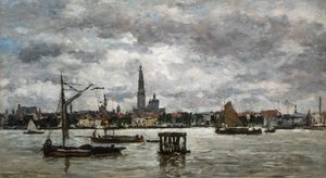 Antwerpen Scheldt tekijältä Eugene Louis Boudin