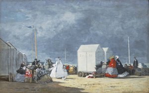 Lähestyvä myrsky, 1864 tekijältä Eugene Louis Boudin