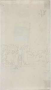 Bretagnelaiset naiset rannalla tekijältä Eugene Louis Boudin