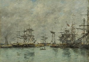 Satamakohtaus tekijältä Eugene Louis Boudin